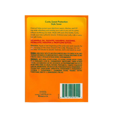 Cantu Natural Hair Sweat Protect Style Packets, 1.5 Oz