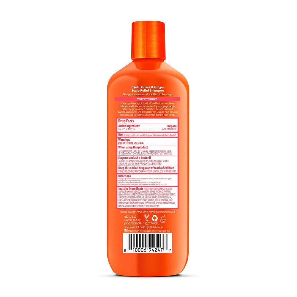 Cantu Anti Dandruff Shampoo with Guava And Ginger, 13.5 Oz