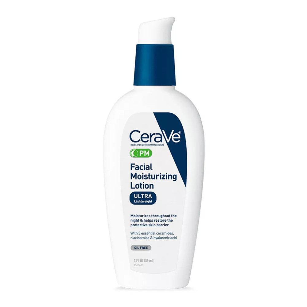 Cerave PM Facial Moisturizing Lotion, Ultra Lightweight, 3 Oz