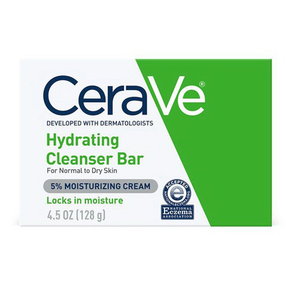 CeraVe Hydrating Cleansing Bar for Normal to Dry Skin, 4.5 Oz