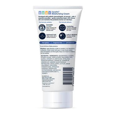 CeraVe Baby Moisturizing Cream with Ceramides for Baby Skin, 5 Oz