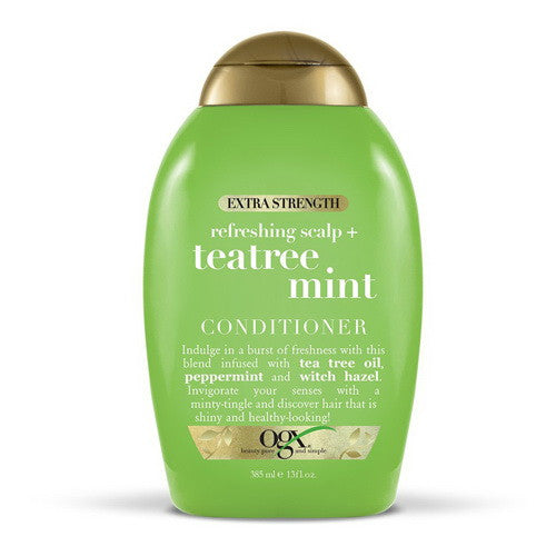 OGX Extra Strength Refreshing Scalp + Tea Tree Mint Conditioner, 13 oz