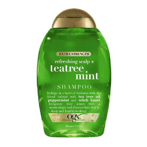 OGX Extra Strength Refreshing Scalp Plus Tea tree Mint Hair Shampoo, 13 Oz