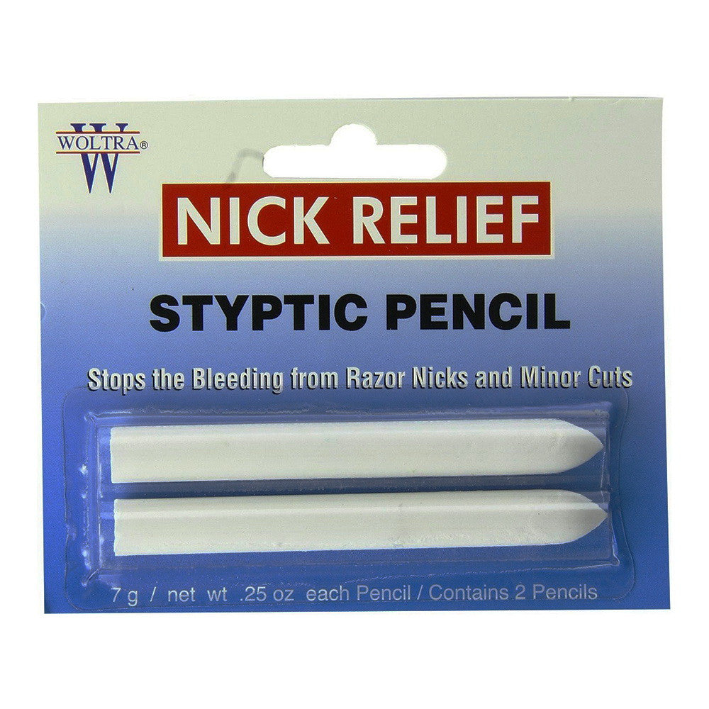Woltra Nick Relief Styptic Pencil Twin Pack, 1 Ea