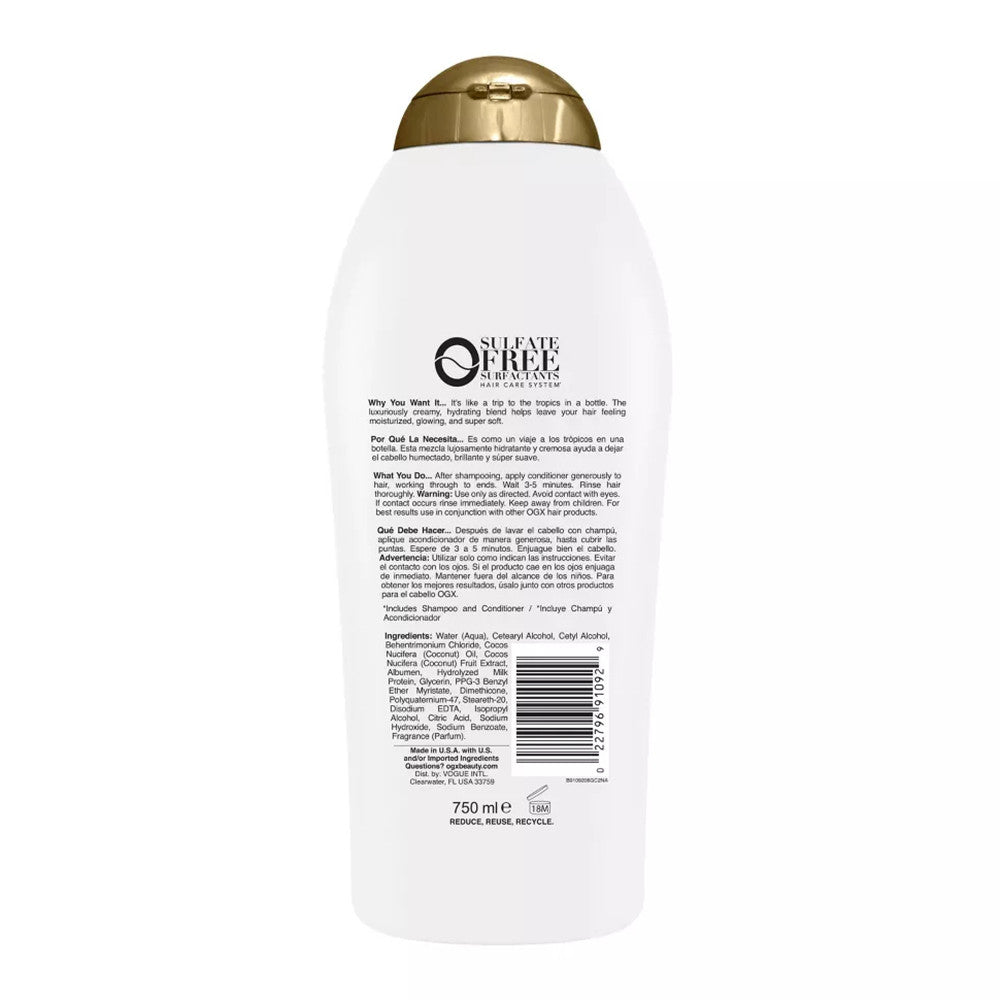 Ogx Nourishing Coconut Milk Hair Conditioner, 25.4 Oz