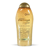 Ogx Smoothing Plus Coconut Coffee Body Scrub and Wash, 19.5 Oz