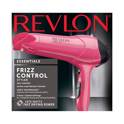 Revlon Frizz Control Hair Dryer 1875 Watt, Womens, Pink, 1 Ea
