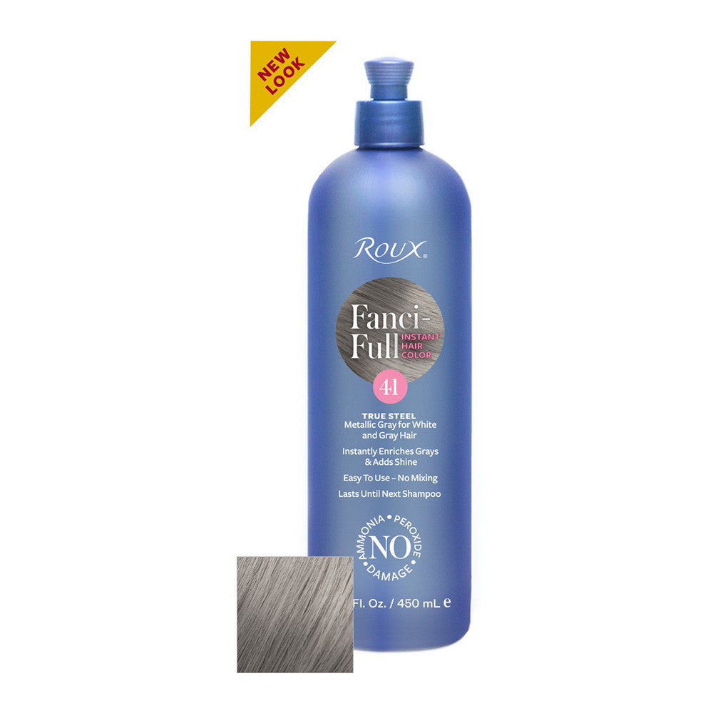 Roux Fanci Full Temporary Hair Color Rinse True Steel 41, 15.2 Oz
