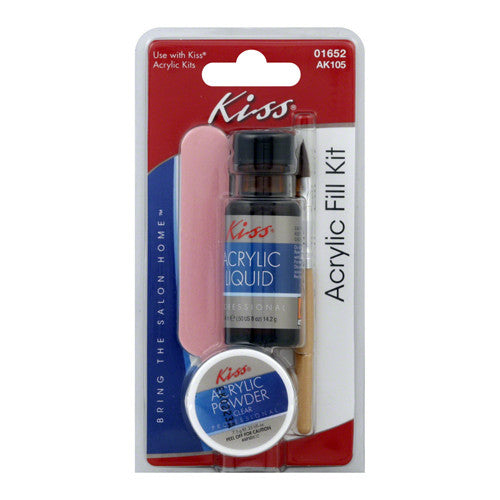 Kiss Acrylic Fill Kit Ak105 for Nails, 1 Ea