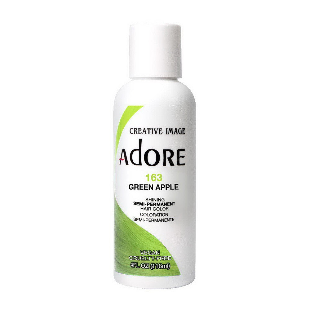 Adore Semi-Permanent Hair Dye color #163 Green Apple, 4 Oz