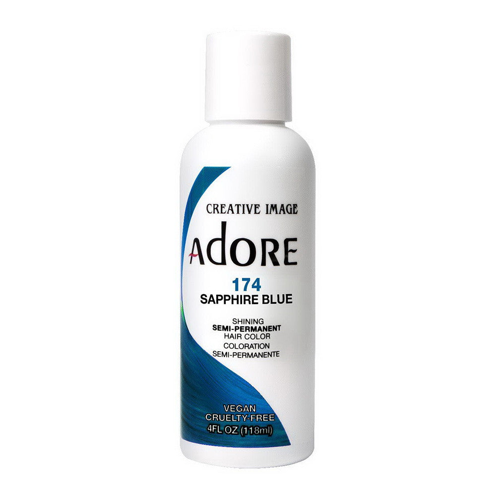 Adore Semi-Permanent Haircolor #174 Sapphire Blue, 4 Oz