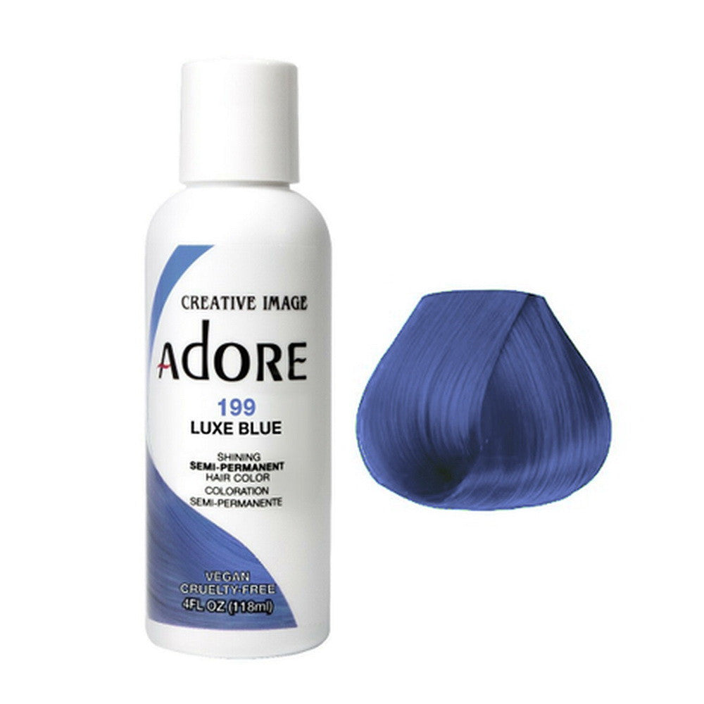 Adore Semi-Permanent Haircolor #199 Luxe Blue, 4 Oz