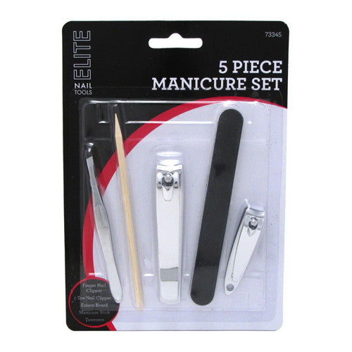 Swissco 5 Piece Manicure Set, 1 Ea