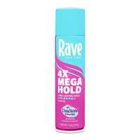 Rave 4X Mega Humidity Resistant Aerosol Hair Spray, 11 Oz