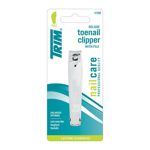 Trim Nail Care Professional Deluxe Toenail Clippers With File, 1 Ea