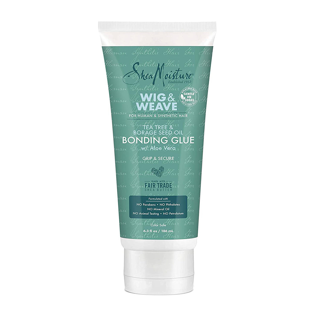 Shea Moisture Bonding Glue Hair Cream for Wig and Weave, Tea Tree and Borage Seed, 6.3 Oz