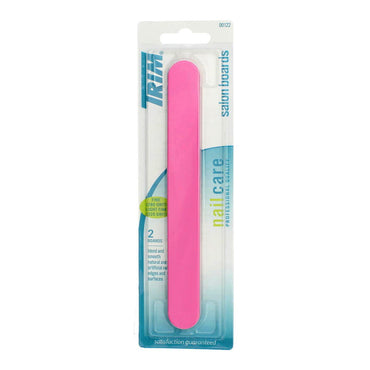 Trim Nail Care Salon Boards Fine And Light Fine Grit Pink, 2 Ea