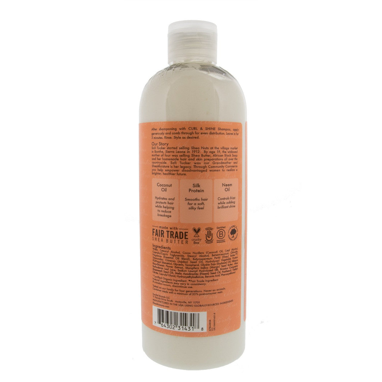 SheaMoisture Curl and Shine Conditioner, Coconut and Hibiscus, 19.5 Oz
