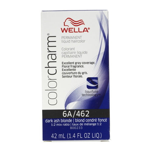 Wella Color Charm Liquid Hair color Shade 6A by 462 Dark Ash Blonde, 1.4 Oz