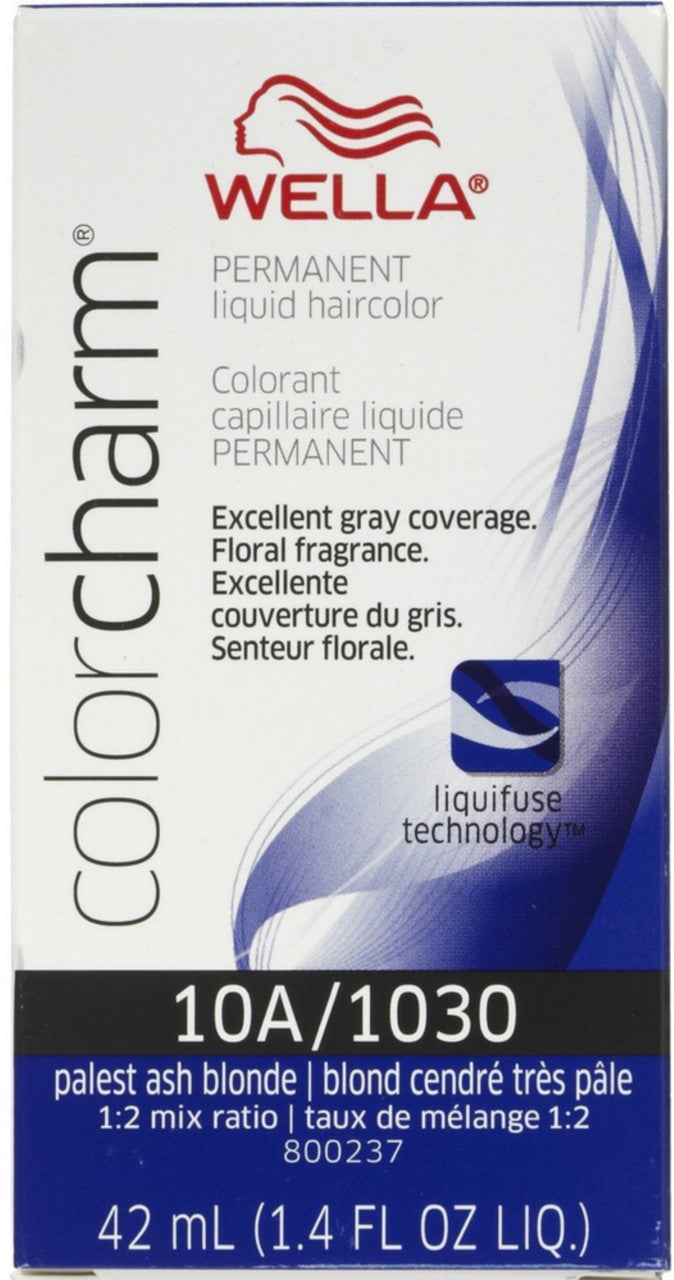 Wella Hair Color Charm Liquid 1030 by 10A Palest Ash Blonde, 1.4 Oz