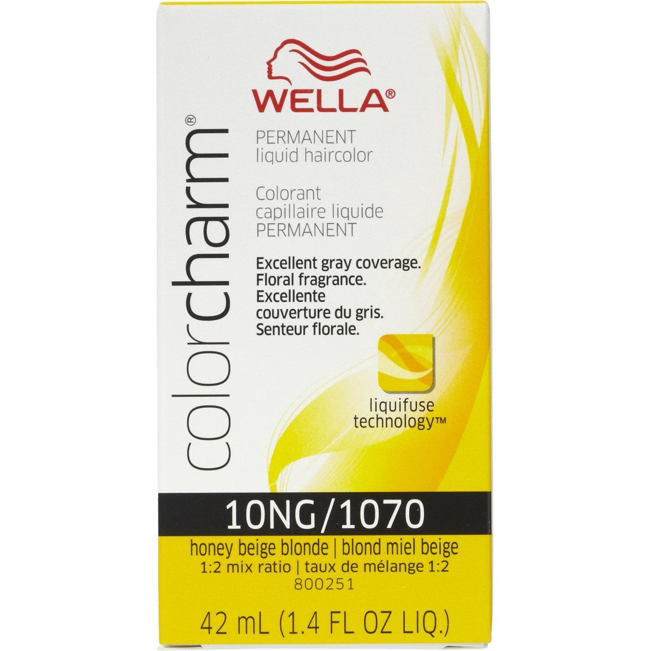 Wella Color Charm Permanent Liquid Hair Color 10NG by 1070 Honey Beige, 1.4 Oz