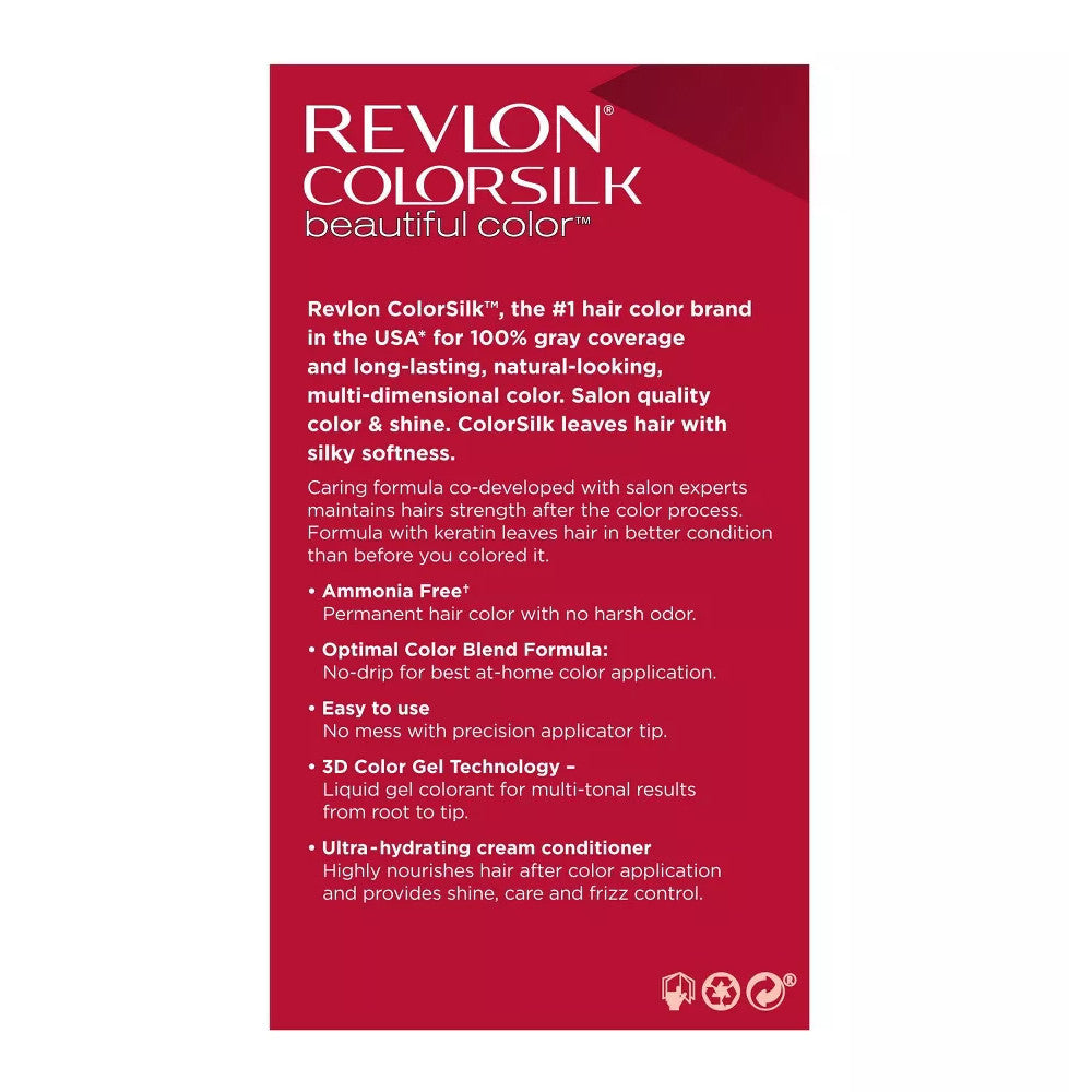Revlon Colorsilk Beautiful 42 Medium Auburn Permanent Hair Color, 1 Ea