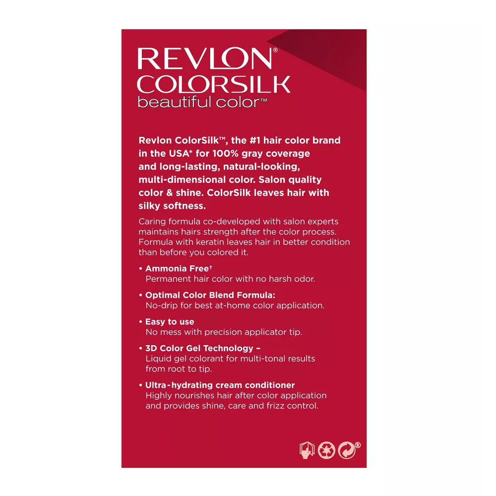 Revlon Colorsilk Beautiful 54 Light Golden Brown Permanent Hair Color, 1 Ea