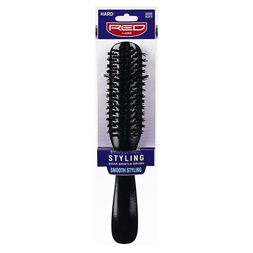 Red By Kiss Professional 100% Boar Brush Styling Brush, Hard- BOR11, 1 Ea
