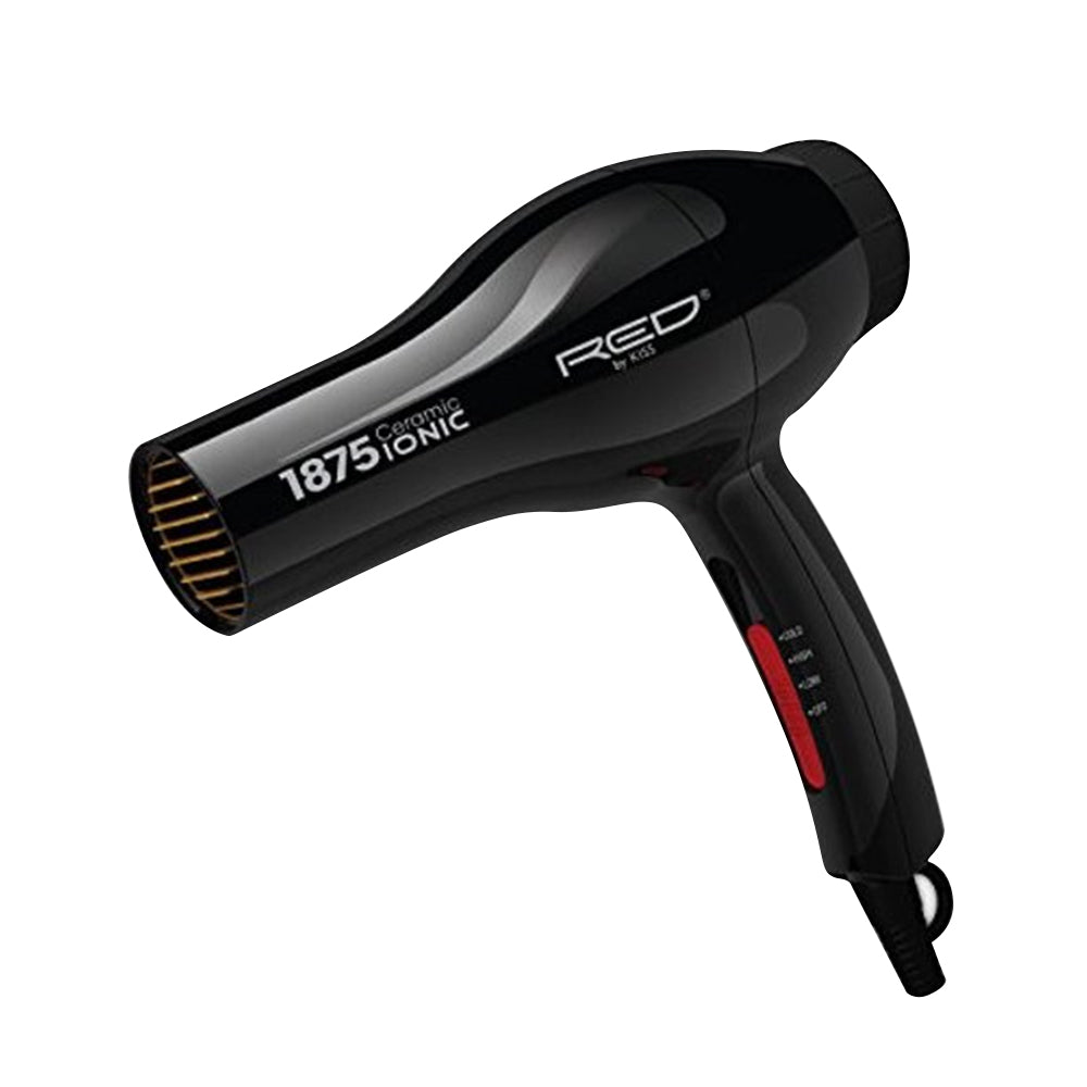Kiss Red 1875 Ceramic Ionic Dryer, 1 Ea