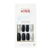 Kiss Gel Fantasy Ready to Wear Fake Nails, A Whole New World, 28 Ct