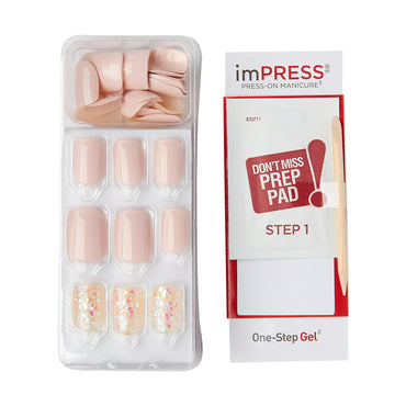 Kiss imPRESS Press on Manicure Fake Nails, Dorothy, 30 Ct
