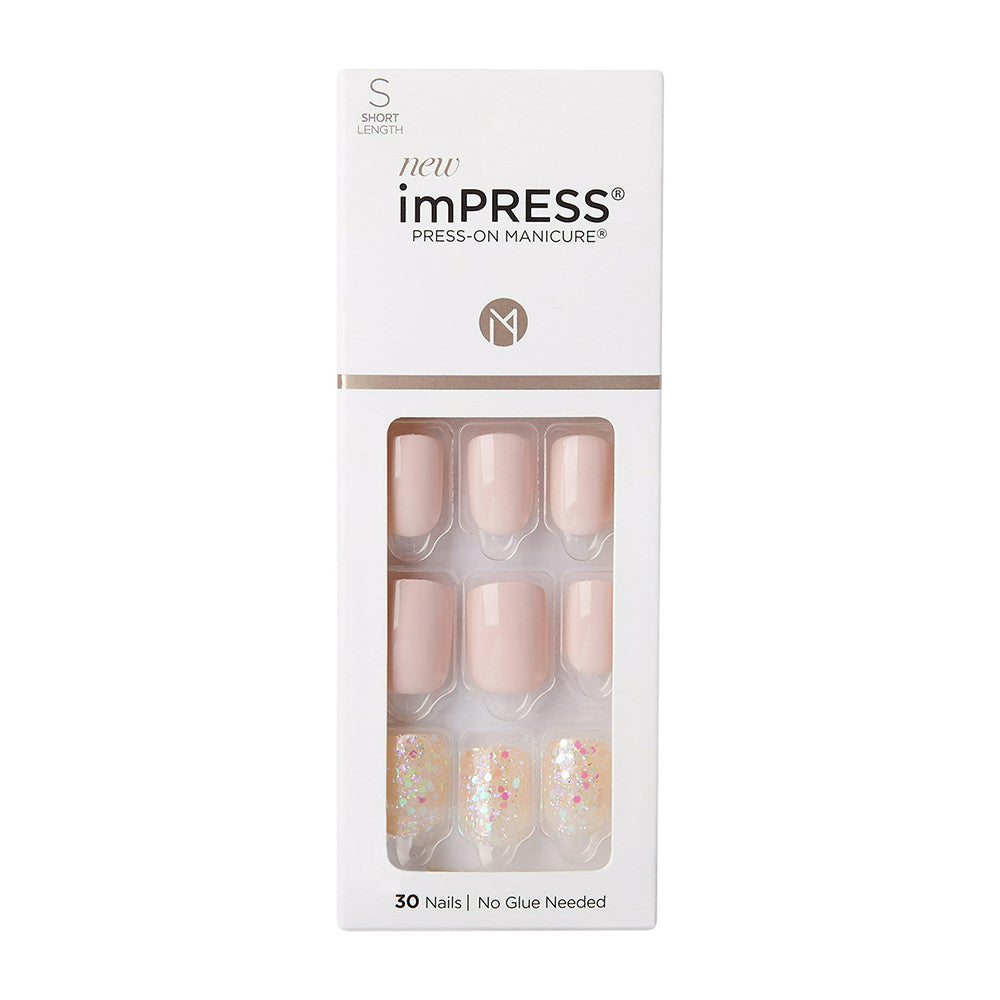 Kiss imPRESS Press on Manicure Fake Nails, Dorothy, 30 Ct