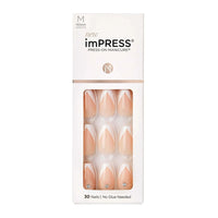 Kiss imPRESS Press on Manicure So French Medium, 30 Ea