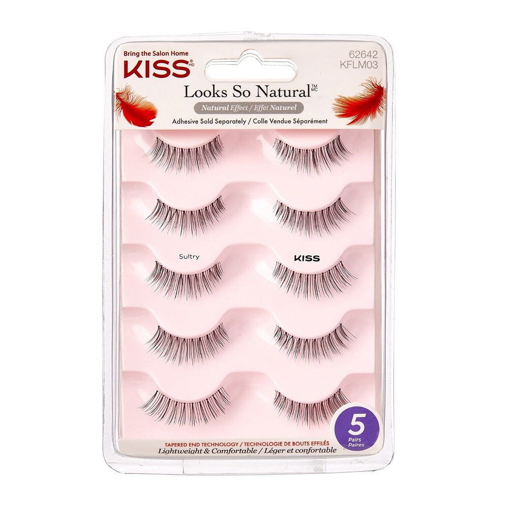 Kiss Looks So Natural Lashes Sultry False Eyelashes, 5 ct