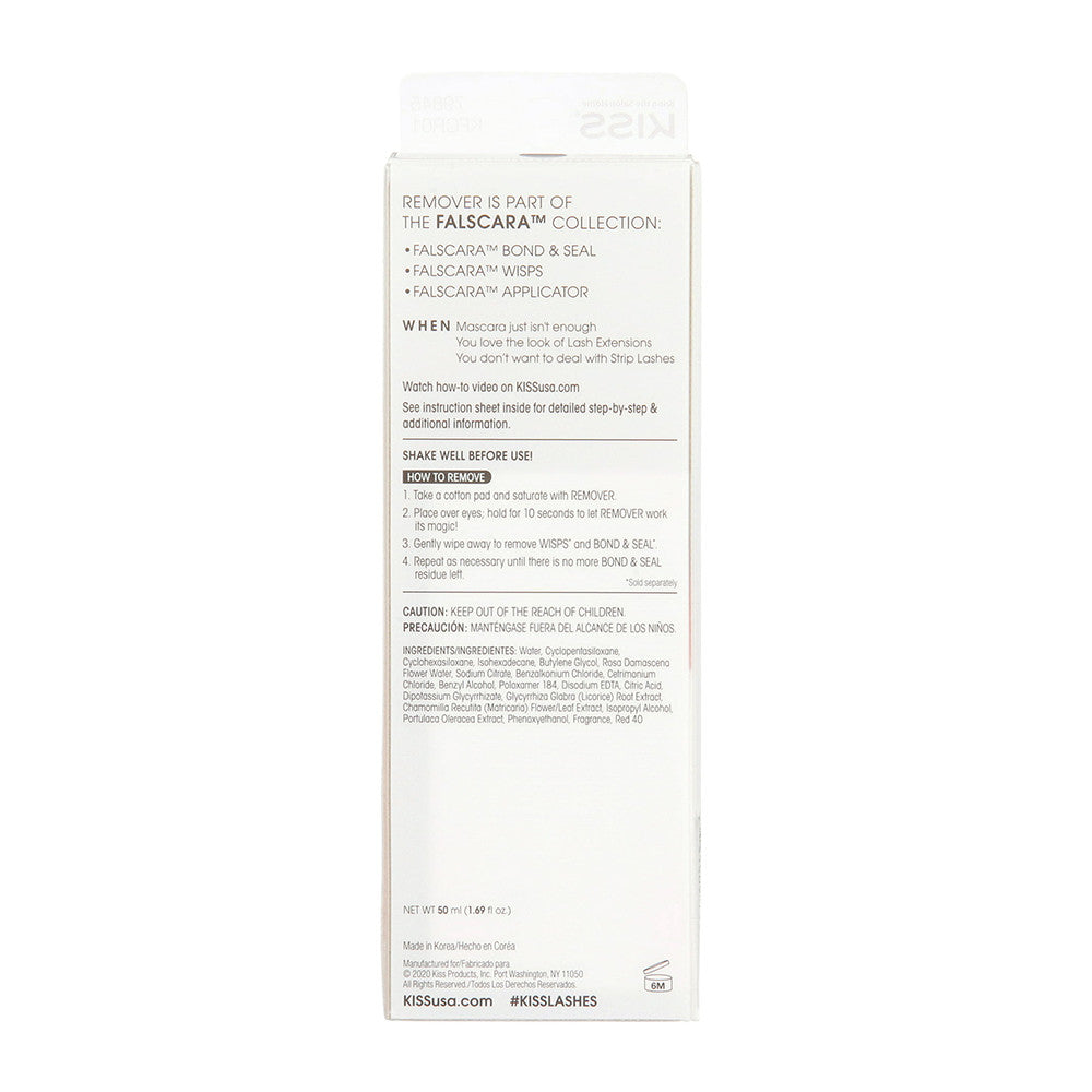 Kiss Falscara Remover with Rosewater, 1.69 Oz