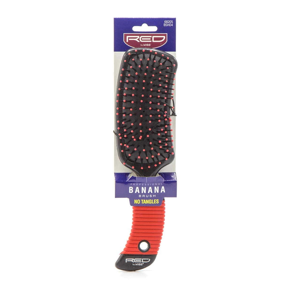 Kiss Red Professional Banana Brush, 1 Ea