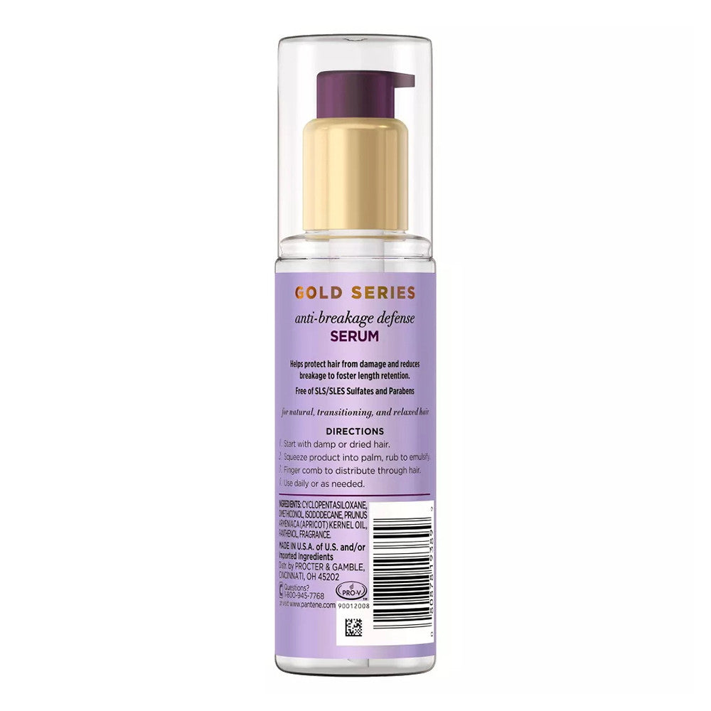 Pantene Gold Series New Length Anti Breakage Defense Serum, 3 Oz