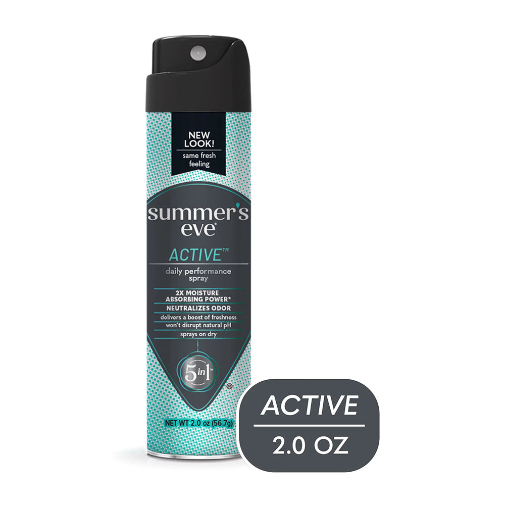 Summers Eve Active Daily Perfomance Feminine Spray, pH balanced, 2 Oz