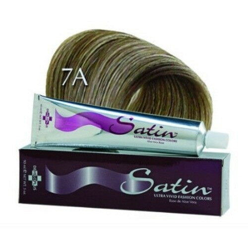 Developlus Satin Semi Permanent Hair Color, 7A Ash Blonde, 3 Oz