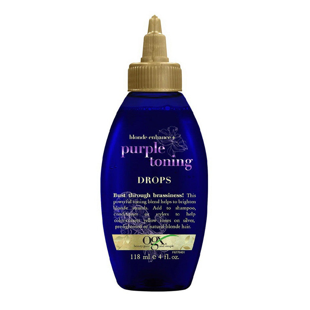 OGX Blonde Enhance + Purple Toning Drops, 4 Oz
