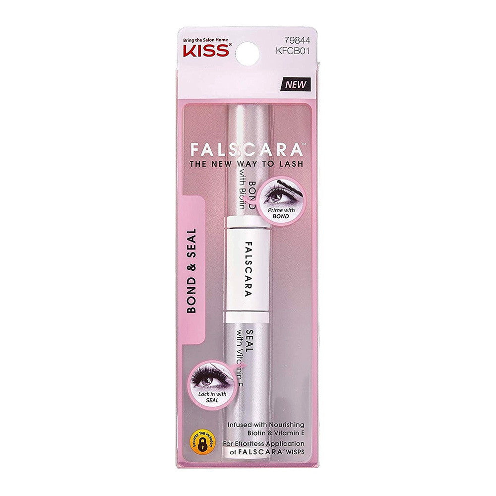 Kiss Falscara Eyelash Bond And Seal, Wisps, Remover and Applicator, 1 Ea