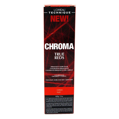 Loreal Chroma True Reds Hair Color Ruby, 1.74 Oz