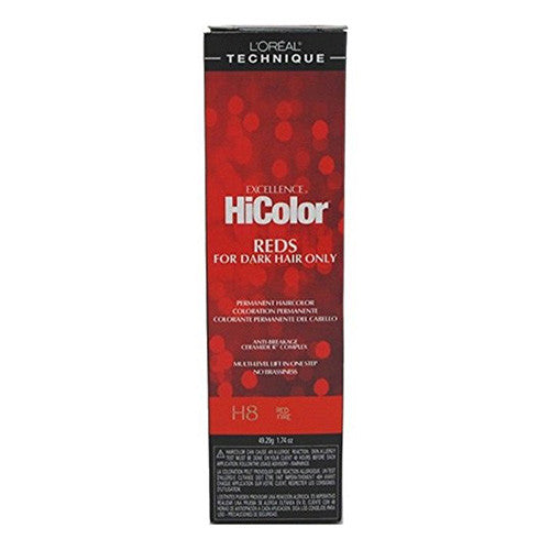 Loreal Excel Hicolor H08 Tube Red Fire, 1.74 Oz