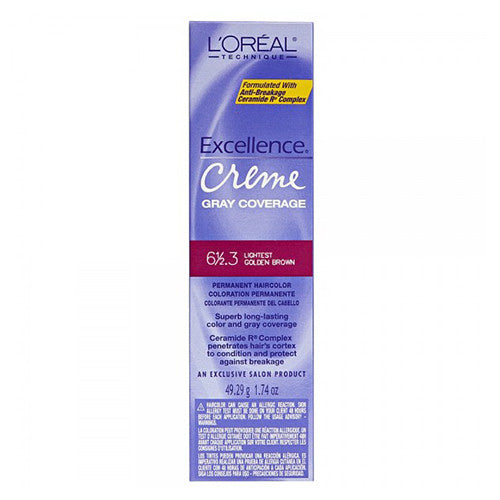 Loreal Excellence Creme Color # 6 1/2.3 Lghtest Goldn Brown, 1.74 Oz