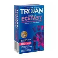 Trojan Double Premium Latex Condoms - 10 Ea
