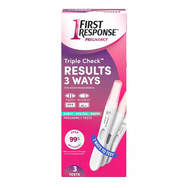 First Response Triple Check Pregnancy Test Kit, 3 Ct