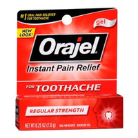 Orajel Immediate Toothache Pain Relief Gel, Regular Strength - 0.18 Oz
