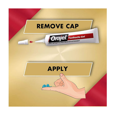 Orajel Instant Pain Relief for Severe Toothache, Cooling Gel, 0.25 Oz