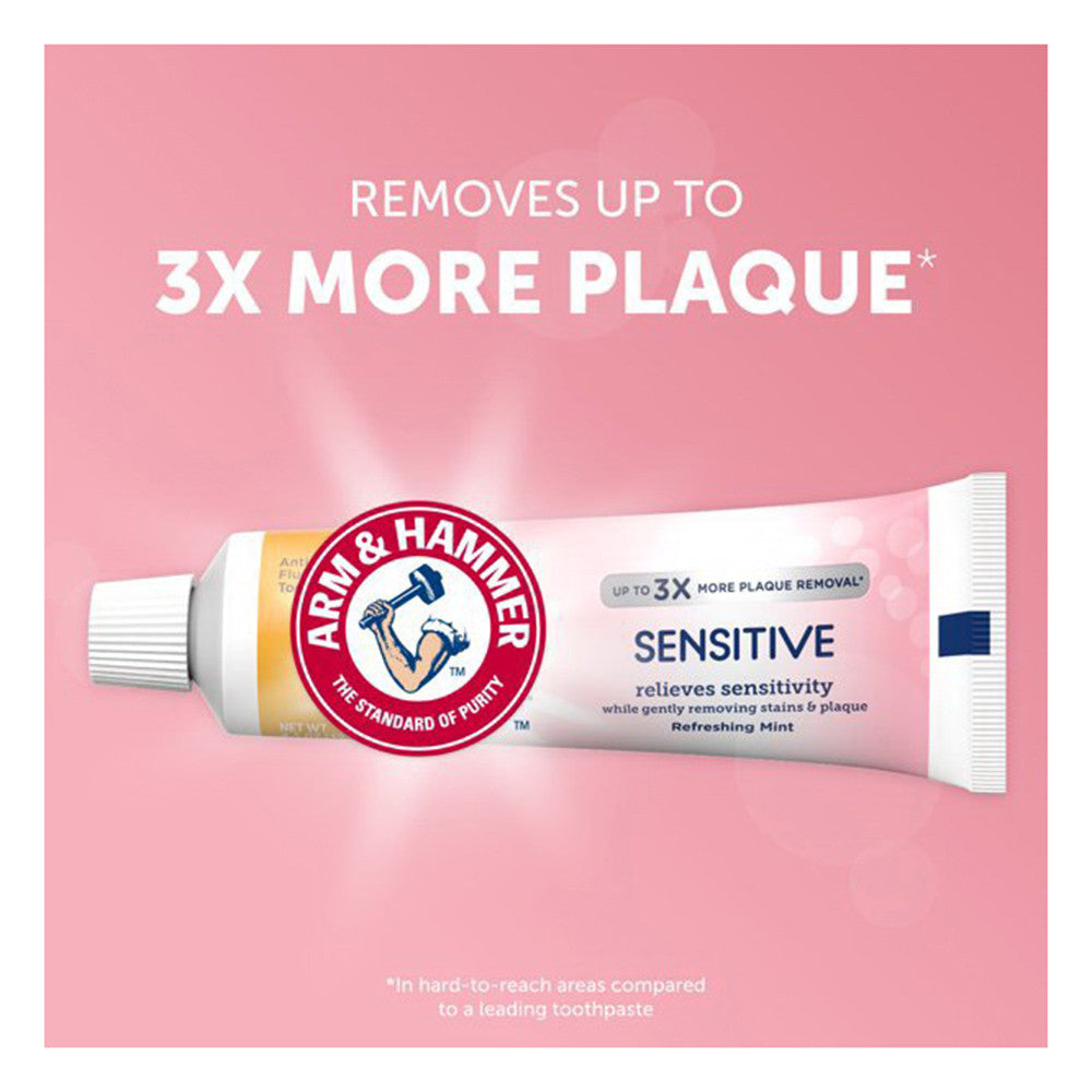 Arm & Hammer Sensitive Teeth Anticavity Fluoride Toothpaste, Refreshing Mint, 4.5 Oz