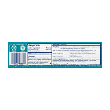 Arm & Hammer Crisp Mint Enamel Defense Fluoride Toothpaste - 4.3 oz